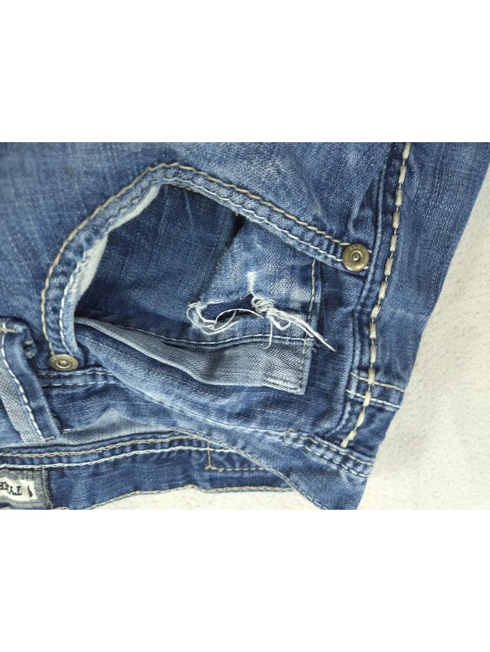 BKE Buckle Shorts Mens 36 Tyler Straight Denim Jorts Cutoffs Light Stone Stretch